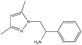 2-(3,5-dimethyl-1H-pyrazol-1-yl)-1-phenylethanamine Structure