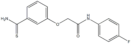 2-(3-carbamothioylphenoxy)-N-(4-fluorophenyl)acetamide Structure