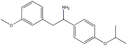 2-(3-methoxyphenyl)-1-[4-(propan-2-yloxy)phenyl]ethan-1-amine Struktur