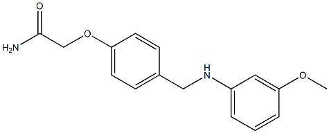2-(4-{[(3-methoxyphenyl)amino]methyl}phenoxy)acetamide|