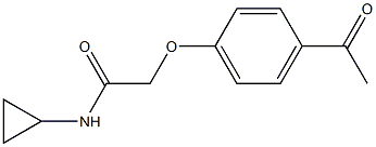 2-(4-acetylphenoxy)-N-cyclopropylacetamide