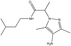  2-(4-amino-3,5-dimethyl-1H-pyrazol-1-yl)-N-(3-methylbutyl)propanamide