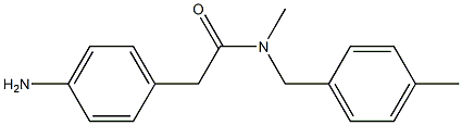  2-(4-aminophenyl)-N-methyl-N-[(4-methylphenyl)methyl]acetamide