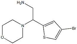 2-(4-bromothiophen-2-yl)-2-(morpholin-4-yl)ethan-1-amine,,结构式