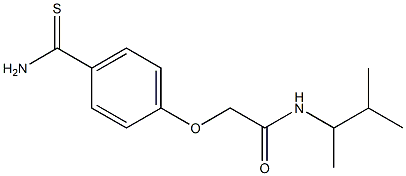 2-(4-carbamothioylphenoxy)-N-(3-methylbutan-2-yl)acetamide,,结构式