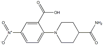 2-(4-carbamoylpiperidin-1-yl)-5-nitrobenzoic acid
