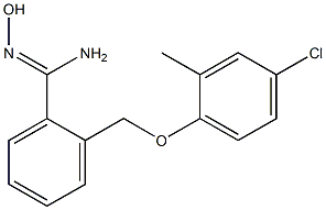 2-(4-chloro-2-methylphenoxymethyl)-N'-hydroxybenzene-1-carboximidamide Structure