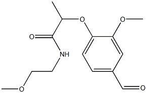  2-(4-formyl-2-methoxyphenoxy)-N-(2-methoxyethyl)propanamide