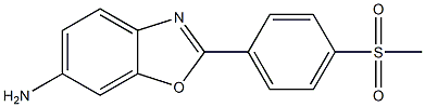 2-(4-methanesulfonylphenyl)-1,3-benzoxazol-6-amine Struktur