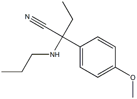 2-(4-methoxyphenyl)-2-(propylamino)butanenitrile