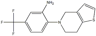 2-(6,7-dihydrothieno[3,2-c]pyridin-5(4H)-yl)-5-(trifluoromethyl)aniline Structure