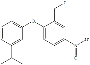  2-(chloromethyl)-4-nitro-1-[3-(propan-2-yl)phenoxy]benzene