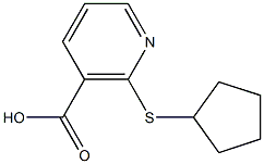 2-(cyclopentylthio)nicotinic acid Structure