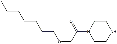 2-(heptyloxy)-1-(piperazin-1-yl)ethan-1-one 结构式