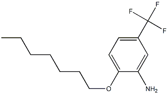 2-(heptyloxy)-5-(trifluoromethyl)aniline 结构式