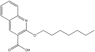 2-(heptyloxy)quinoline-3-carboxylic acid 结构式