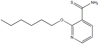 2-(hexyloxy)pyridine-3-carbothioamide 结构式
