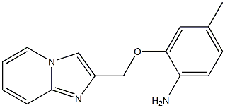 2-(imidazo[1,2-a]pyridin-2-ylmethoxy)-4-methylaniline Struktur