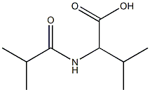 2-(isobutyrylamino)-3-methylbutanoic acid Structure