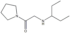 2-(pentan-3-ylamino)-1-(pyrrolidin-1-yl)ethan-1-one Struktur