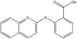 2-(quinolin-2-ylsulfanyl)benzoic acid,,结构式