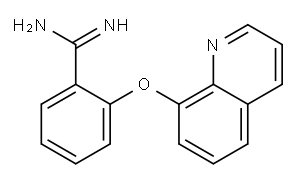 2-(quinolin-8-yloxy)benzene-1-carboximidamide Structure