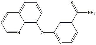 2-(quinolin-8-yloxy)pyridine-4-carbothioamide 结构式