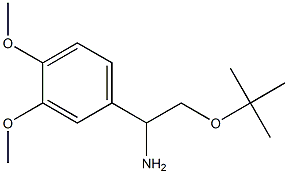 2-(tert-butoxy)-1-(3,4-dimethoxyphenyl)ethan-1-amine Struktur