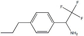 2,2,2-trifluoro-1-(4-propylphenyl)ethan-1-amine,,结构式