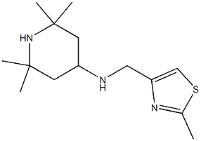 2,2,6,6-tetramethyl-N-[(2-methyl-1,3-thiazol-4-yl)methyl]piperidin-4-amine Structure