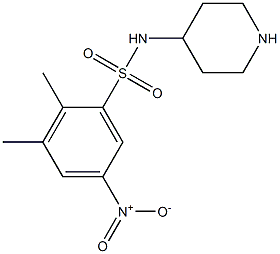 2,3-dimethyl-5-nitro-N-(piperidin-4-yl)benzene-1-sulfonamide