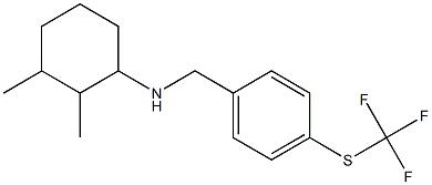 2,3-dimethyl-N-({4-[(trifluoromethyl)sulfanyl]phenyl}methyl)cyclohexan-1-amine