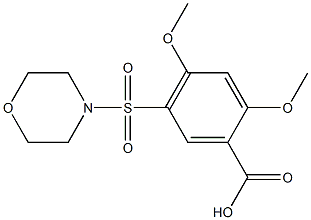 2,4-dimethoxy-5-(morpholin-4-ylsulfonyl)benzoic acid