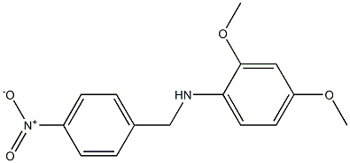 2,4-dimethoxy-N-[(4-nitrophenyl)methyl]aniline Structure
