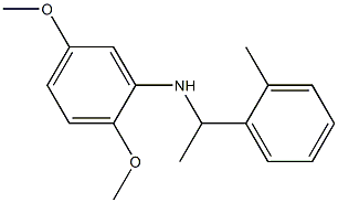 2,5-dimethoxy-N-[1-(2-methylphenyl)ethyl]aniline,,结构式