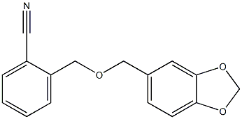 2-[(1,3-benzodioxol-5-ylmethoxy)methyl]benzonitrile