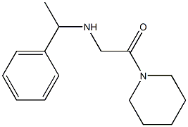 2-[(1-phenylethyl)amino]-1-(piperidin-1-yl)ethan-1-one Structure