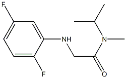 2-[(2,5-difluorophenyl)amino]-N-methyl-N-(propan-2-yl)acetamide,,结构式
