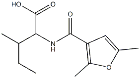  2-[(2,5-dimethyl-3-furoyl)amino]-3-methylpentanoic acid