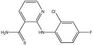 2-[(2-chloro-4-fluorophenyl)amino]pyridine-3-carbothioamide