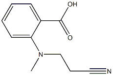 2-[(2-cyanoethyl)(methyl)amino]benzoic acid Structure