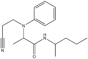  2-[(2-cyanoethyl)(phenyl)amino]-N-(pentan-2-yl)propanamide