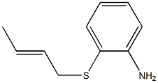2-[(2E)-but-2-enylthio]aniline Struktur