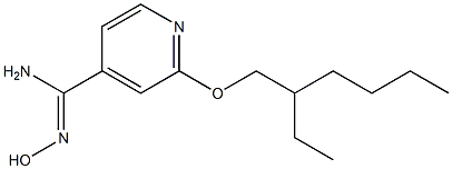  2-[(2-ethylhexyl)oxy]-N'-hydroxypyridine-4-carboximidamide
