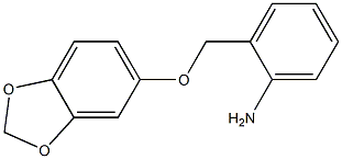 2-[(2H-1,3-benzodioxol-5-yloxy)methyl]aniline Structure