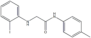 2-[(2-iodophenyl)amino]-N-(4-methylphenyl)acetamide Struktur