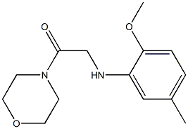 2-[(2-methoxy-5-methylphenyl)amino]-1-(morpholin-4-yl)ethan-1-one Struktur