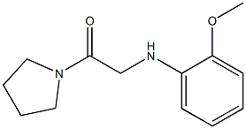 2-[(2-methoxyphenyl)amino]-1-(pyrrolidin-1-yl)ethan-1-one Struktur