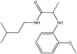 2-[(2-methoxyphenyl)amino]-N-(3-methylbutyl)propanamide Structure
