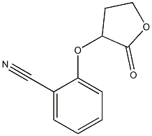 2-[(2-oxooxolan-3-yl)oxy]benzonitrile Structure